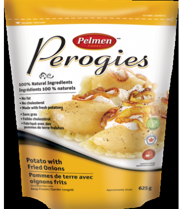 Pelmen Foods Potato with Fried Onion Perogies 625g