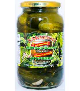 Zakuson Half Sour Pickles in Brine 1L