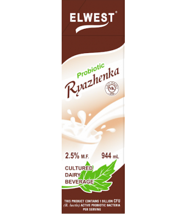 Elwest Probiotic Ryazhenka 2.5%  944ml