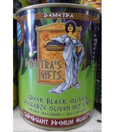 Demetra's Gifts Greek Black Olives 850ml