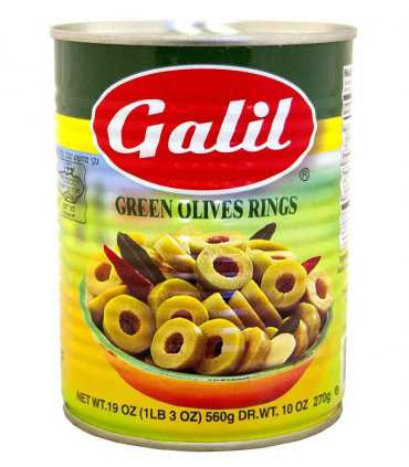 GALIL Green Olives Rings 540g